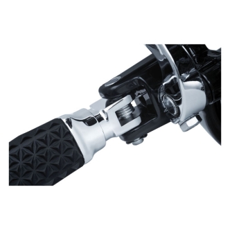 Kuryakyn Front Splined Male Mount Peg Adapters For Harley Davidson Softail 2018-2023 & 2020-2022 LiveWire Motorcycles In Chrome Finish (8945)