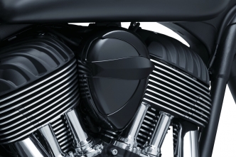 Kuryakyn Signature Series Vantage Horn Cover In Gloss Black Finish For Indian 2014-2020 Motorcycles (Except Scout Models) (5698)