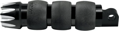 Avon Air Cushioned Excalibur Folding Footpegs With Male Mounts In Black Anodised Finish (FP-AIR-90-AN-EX)