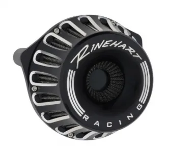 Rinehart Moto Series Inverted Air Cleaner In Black For 2017-2023 M8 Touring Models & 2018-2023 M8 Softail Models (910-0100)
