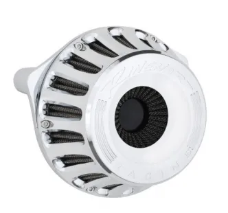 Rinehart Moto Series Inverted Air Cleaner In Chrome For 2017-2023 M8 Touring Models & 2018-2023 M8 Softail Models (910-0100C)