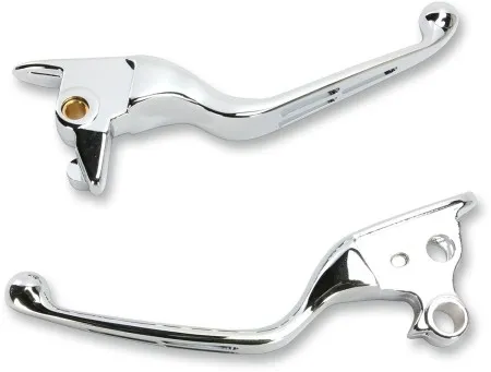 Drag Specialties Chrome Slotted Lever Set For 2015-2017 Softail Models (H07-0603)