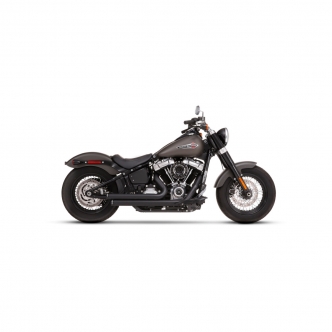 Rinehart Racing 2-2 Exhaust System In Black With Black End Caps For 2018-2023 M8 Softail Models (300-1101)