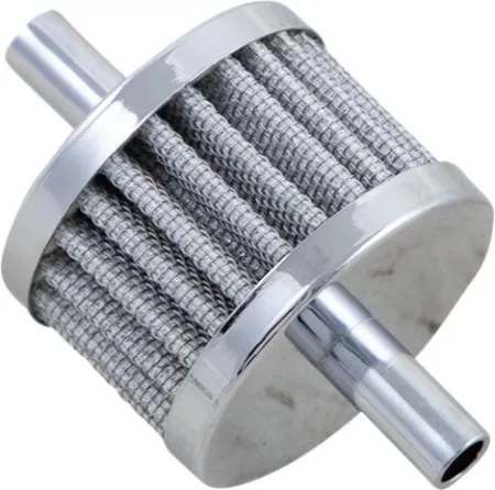 Drag Specialties Breather With 3/8 Inch Inlet in Chrome Finish (35-0317-BC142)