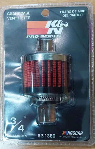 K&N Crankcase Vent Filter 3/4 Inch Rubber Base in Chrome Finish With Studs (62-1360) | ARH Custom UK K&N Crankcase Vent Filter 3/4 Inch Rubber Base in Chrome Finish With Studs (62-1360) | ARH Custom UK