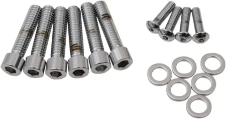 Drag Specialties Smooth Handlebar Controls Bolt Kit Socket Head Chrome For 2017-2020 FLHT/FLHR/FLHX/FLTRX/FLTRU Models (MK784S)