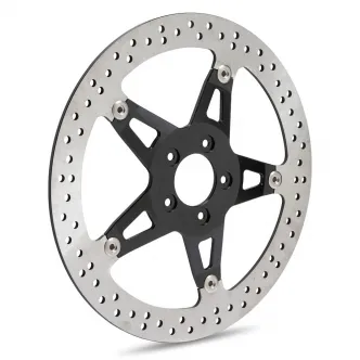 Arlen Ness 14 Inch Big Brake Left Brake Rotor in Stainless Steel Finish For 2008-2023 Touring Models With 17 Inch Or Larger Front Wheel (Hub Mount) (02-910)
