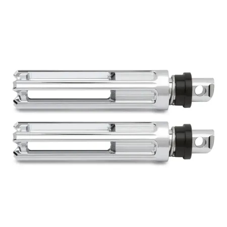 Arlen Ness 10 Gauge Footpegs In Chrome Finish For 2014-2018 Indian Chief, Chieftain, Springfield & Roadmaster Motorcycles (P-3017)