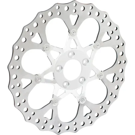 Arlen Ness 14 Inch Brake Rotor Procross Wheel Front in Chrome Finish For 2008-2023 Touring With Ness 6-Piston Caliper Or Stock Caliper With Ness Bracket Models (33-10102-203)