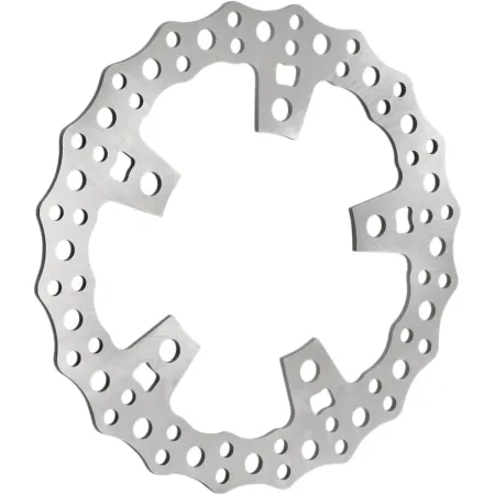 Arlen Ness Jagged Brake Rotor 11.8 Inch Stainless Steel Finish For 2014-2024 Touring Models With Cast Wheels (02-788)
