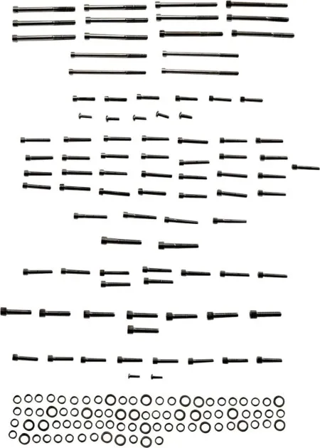 Drag Specialties Engine Bolt Set Smooth Socket Head Black For 2017-2020 FLHT/FLHR/FLHX/FLTRX/FLTRU, FLHTCUTG/FLRT Models (MK775SBK)