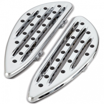 Arlen Ness Deep Cut Driver Floorboards In Chrome For 2014-2018 Indian Chief, Chieftain, Springfield & Roadmaster Motorcycles (P-3010)
