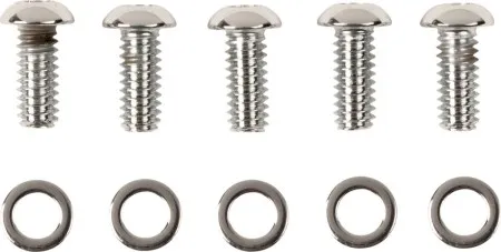 Drag Specialties Derby Cover Set Smooth Torx Button Chrome For 1999-2017 Twin Cam Models (MK675)