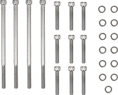 Drag Specialties Primary Cover Set Knurled Chrome Socket-Head For 2007-2016 FLHT/FLHR/FLHX/FLTR Models (MK673)