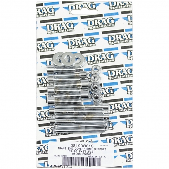 Drag Specialties Smooth Chrome Socket-Head Transmission End Cover And Bearing Support Plate Models For 2000-2006 FXST/FLST, 1999-2005 FXDWG Models (MK268S)