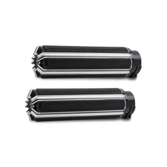 Arlen Ness 10 Gauge Comfort Grips In Black Finish For 2014-2022 Indian Scout & 2016-Up Victory Octane Motorcycles (P-5010)