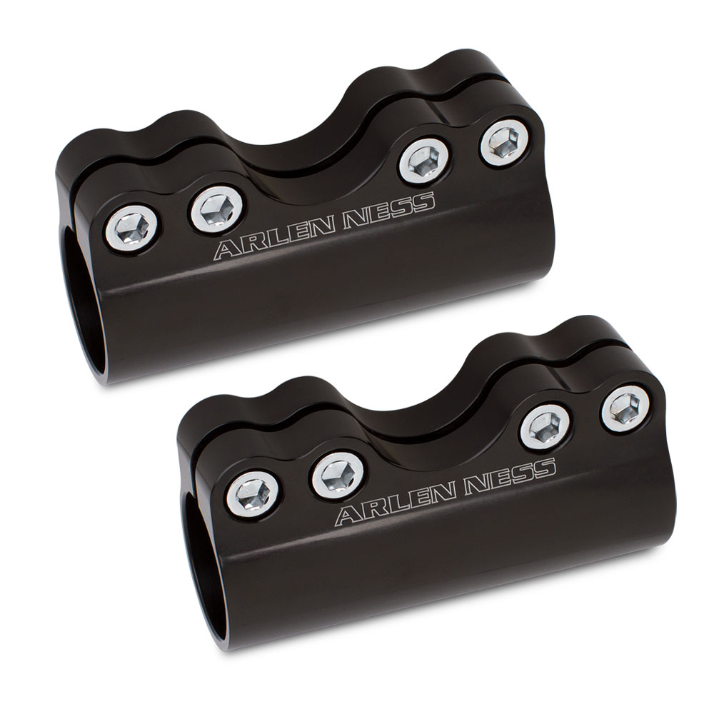 Arlen Ness Modular Billet Handlebar Clamp In Black Finish For 1 Inch