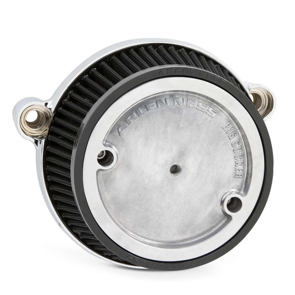 Arlen Ness Big Sucker Stage 1 Air Filter Kit In Chrome Finish For