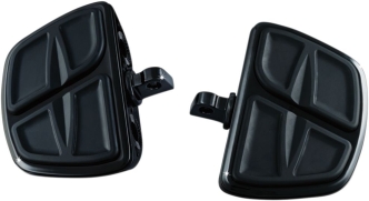 Kuryakyn Kinetic Mini Boards With Male Mount Adapters In Gloss Black Finish (7612)