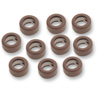 Drag Specialties Lower Fitting Seals With Ferrule (10-Pack) For Oil Line (74922H4)