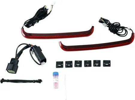 Custom Dynamics Light Bagz With Red Lens 12V For 2009-2013 Touring Models (CD-LP-SS8-R)