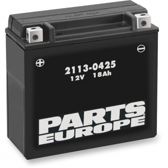 Parts Europe Battery AGM Maintenance Free 12V 18 AH 310A in Black Finish For 1986-1996 XL/XLH Models (CTX20H-BS)