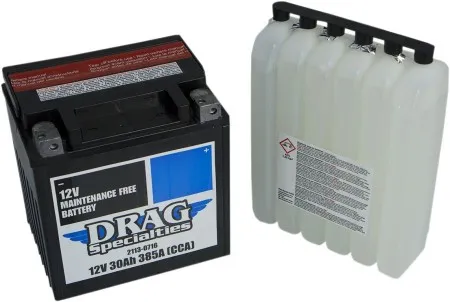 Drag Specialties Replacement Battery 385 CCA For 1997-2025 Touring & 2009-2025 Trike Models (DTX30L-FT-EU)