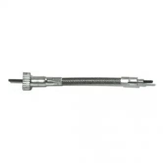Barnett Speedo Cable 40 Inch 16-1mm Thread Front Wheel in Braided Finish For 1973-Early 1978 FX, 1986-1994 FXR, FXLR, 1985 FXSB, 1973 XL Models (ARM420075)