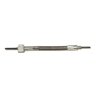 Barnett Speedo Cable 35 Inch 12-1mm Thread, Front Wheel Standard Length in Braided Finish For 1981-1984 FL, 1987-1995 FLTC, FLHS, FLST (Stock Length = 36 Inch) Models (ARM920075)