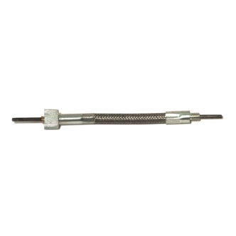 Barnett Speedo Cable 45 Inch 12-1mm Thread, Front Wheel in Braided Finish For 1981-1984 FL, 1987-1995 FLTC, FLHS, FLST (Stock Length = 36 Inch) Models (ARM459075)