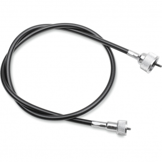 Drag Specialties Speedo Cable 40 Inch in Black Vinyl Finish For 1980-1995 Touring, 1982-1983 FXR/S, 1979-1982 XLS Models (4390700B)
