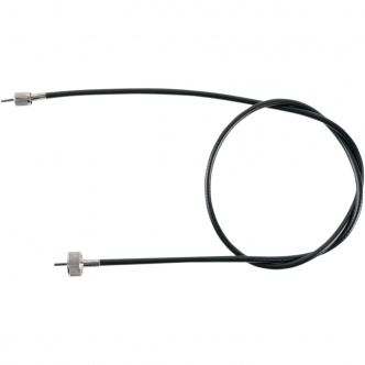 Drag Specialties Speedo Cable 49 Inch in Black Vinyl Finish For Mini Speedo And 12mm Speedo Heads (4391000B)