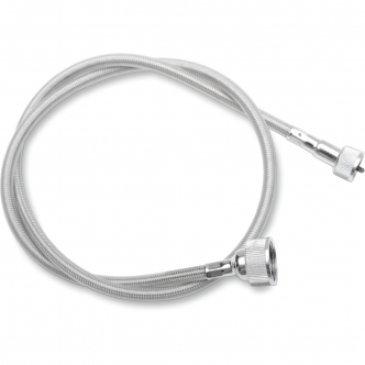 Drag Specialties Speedo Cable 35 Inch in Stainless Steel Finish For 1980-1983 FXWG, 1971-1972 FX Models (5390300B)