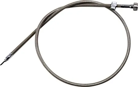 Motion Pro Armor Coat Speedometer Cable 40 Inch in Chrome Finish For 1996-1998 Touring, 1990-1994 Softail, 1990-1994 FXR Models (66-0128)