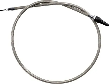 Motion Pro Armor Coat Speedometer Cable 39 Inch in Chrome Finish For 1991-1994 Dyna Models, 1989-1996 Touring, 1987-1995 Softail Models (66-0129)