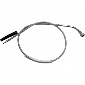 Motion Pro Armor Coat Speedo Cable 41 Inch in Chrome Finish For 1996-1998 FLHT, 1996-1998 FLHTC/I, 1996-1998 FLHTCU, 1996-1998 FLHTCU-I, 1990-1994 FXRS-CON, 1990-1993 FXRS-SP, 1998 FLTR/I, 1990-1994 FXLR, 1990-1994 FXR, 1990-1992 FXRT Models (66-0263)