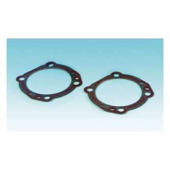 Genuine James Head Gasket Set 4 Inch .046 Inch RCM, Final Crush .042 Inch Fire-Ring, DL Silicone, Metal Base For 1984-2017 Evo & Twin Cam Style 4 Inch Bore S&S Engines (Excluding Twin Cooled) Models (16773-96-X)