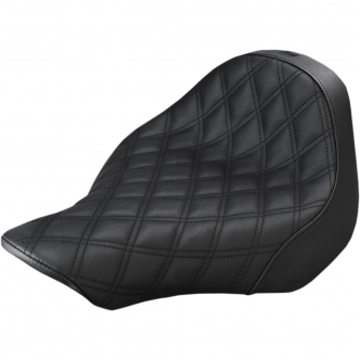 Saddlemen Solo Seat Renegade LS Lattice in Black For 2013-2017 Softail Breakout Models (813-27-002LS)