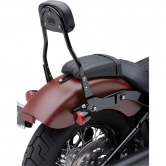 Cobra Detachable Round Backrest Kit in Black Finish For 2018-2021 FLDE/FLHC/S/FLSL/FXBB Models (602-2006B)