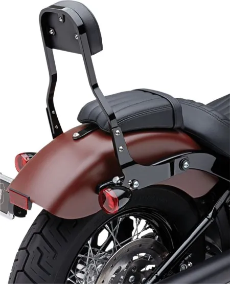Cobra Detachable Square 14 Inch Backrest Kit in Black Finish For 2018-2021 FXLR Models (602-2049B)
