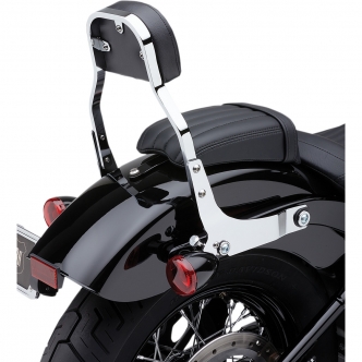 B076XY2PWH SMT-Detachable Backrest Sissy Bar Chrome Flame Compatible With 84-99 Harley Softail FXSTC FLSTC 