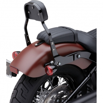 Cobra Detachable Square 11 Inch Backrest Kit in Black Finish For 2018-2021 FLHC/FLHCS Models (602-2030B)