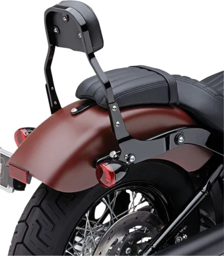 Cobra Detachable Square 11 Inch Backrest Kit in Black Finish For 2004-2020 XL Models (Except 2016-2020 XL1200CX) (602-2025B)
