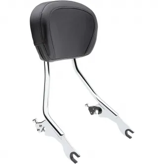 Cobra Detachable 11-1/8 Inch Backrest in Chrome Finish For 2009-2021 FLHR/FLT/FLHT/FLTR/FLHX Models (602-2000)
