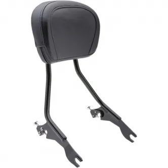 Cobra Detachable 11-1/8 Inch Backrest in Black Finish For 2009-2021 FLHR/FLT/FLHT/FLTR/FLHX Models (602-2000B)