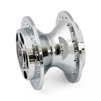 DOSS Front Wheel Hub Diabolo Style in Chrome Finish For 2000-2003 FXDL, 2000-2007 XL Custom 883/1200 Models (ARM142199)