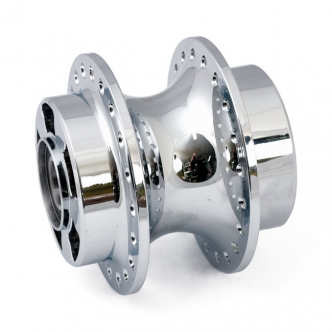 DOSS Front Wheel Hub 40 Spoke Hub Diabolo Style in Chrome Finish For 2010-2015 XL 1200X Forty Eight Models (ARM052199)