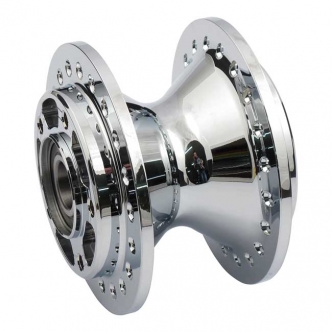 DOSS Front Wheel Hub Diabolo Style in Chrome Finish For 2008-2013 25mm Axle XL (Excluding 2011-2013 XL883L, 883R) Models (ARM552199)