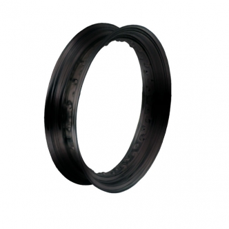 DOSS Wheel Rim 4.5 x 16, 40 Spoke, Rubber Side Valve in Gloss Black Finish (ARM358705)