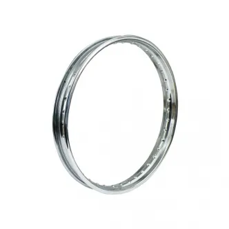 DOSS Rim 1.85 x 21, Custom Style, 40 Spoke Metal Center Valve, Tire Size 250/325-21 in Chrome Finish (ARM562605)